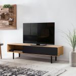 Szafka RTV z szufladami i niszami B&W TV1  3.0.2 nisze z lewej strony