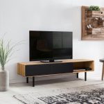 Szafka RTV z szufladami i niszami B&W TV1  3.0.2 nisze z prawej strony