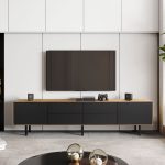 Szafka RTV z szufladami i szafkami B&W TV2  4.2.4