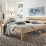 Łóżko dębowe "ELLA" 140x200 cm