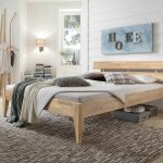 Łóżko dębowe "ELLA" 140x200 cm