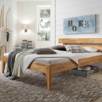 Łóżko dębowe "ELLA" 140x200 cm