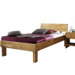 Łóżko dębowe "EWA" 90x200 cm