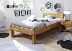 Aranżacja łóżko EWA 900x2000 cm, dąb olejowany