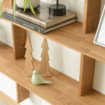 Regał dębowy wiszący Zolo 7, dąb olejowany