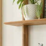 Regał dębowy wiszący Zolo 7, dąb olejowany