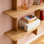 Regał dębowy wiszący Zolo 7, dąb olejowany