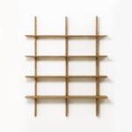 Regał dębowy wiszący Zolo 7, dąb olejowany