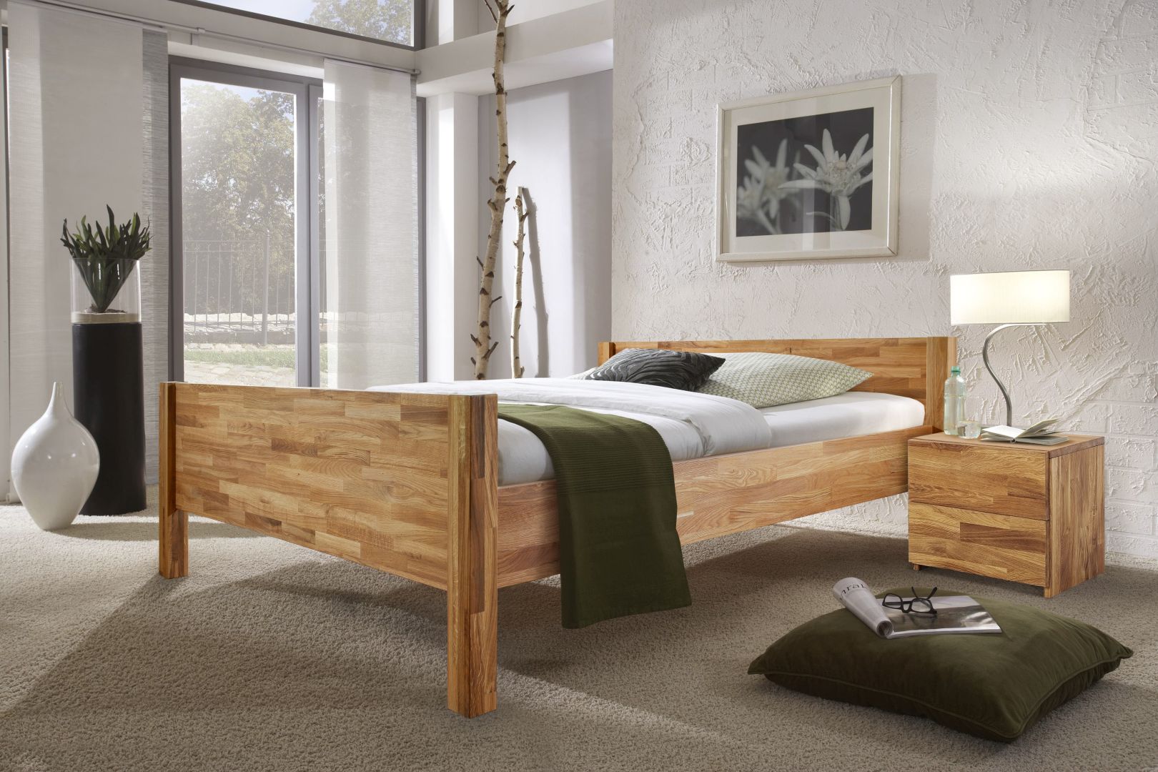 Łóżko dębowe „LAST” 140×200 cm