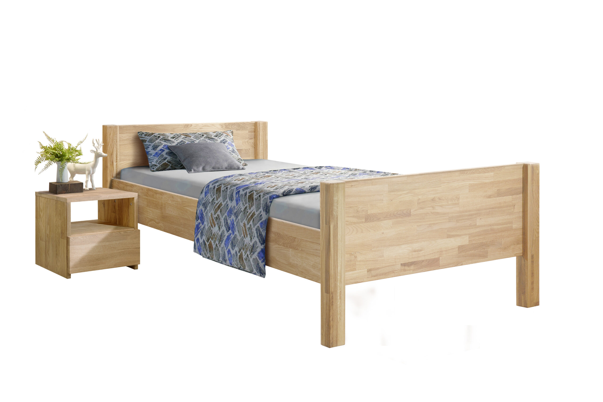 Łóżko dębowe „LAST” 90×200 cm