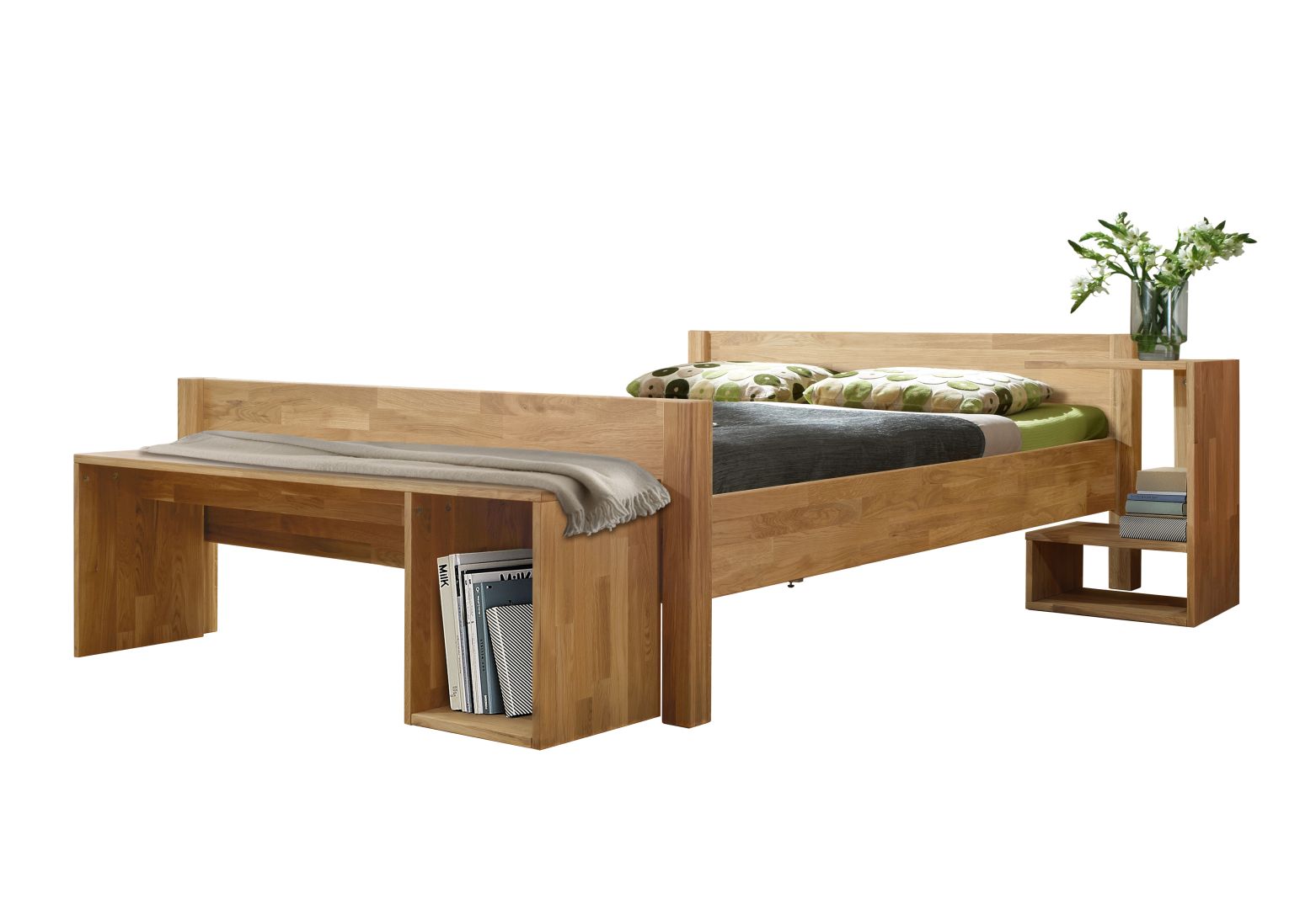 Łóżko dębowe „LAST” 140×200 cm