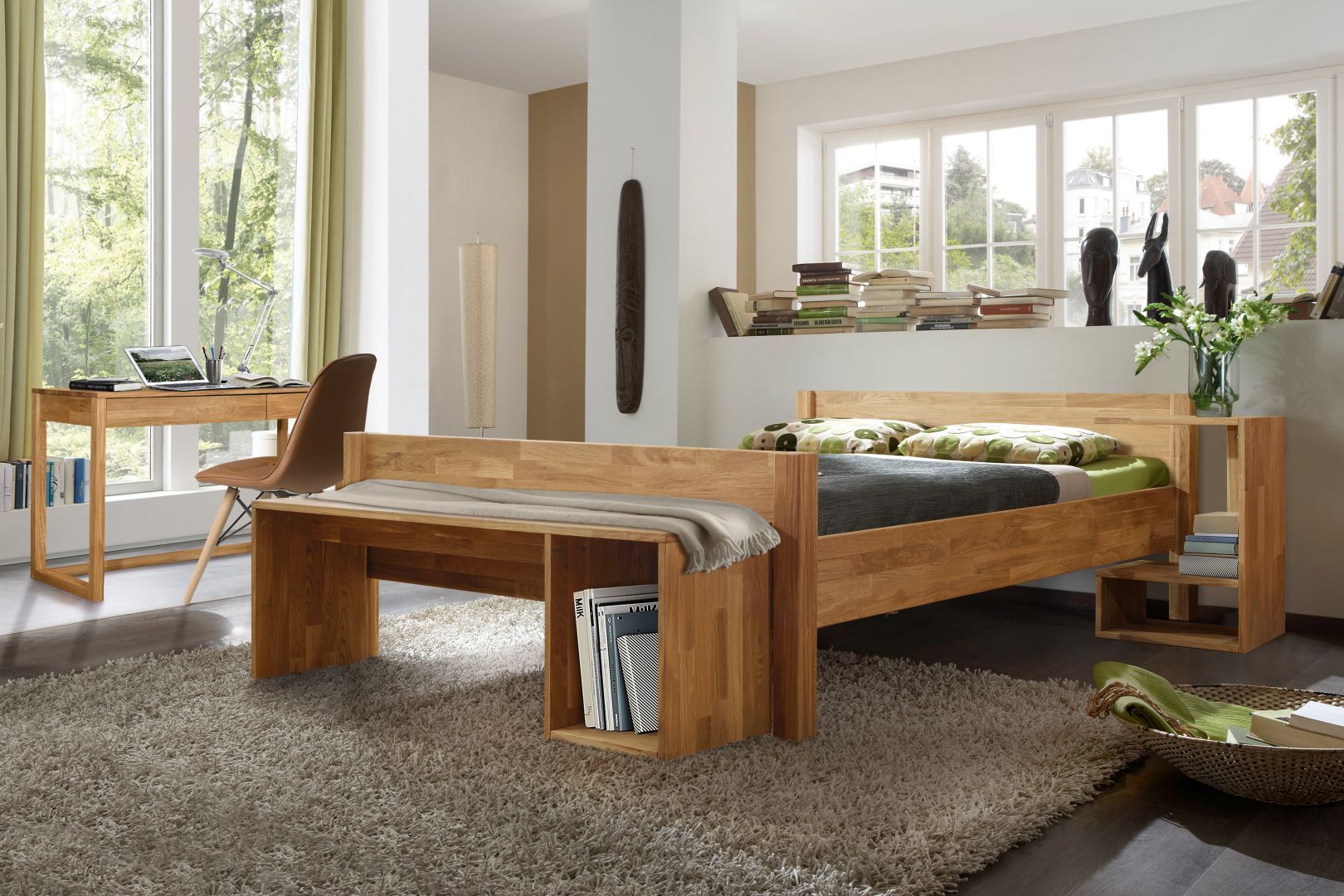 Łóżko dębowe „LAST” 140×200 cm