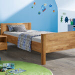 Łóżko dębowe "LAST" 90x200 cm